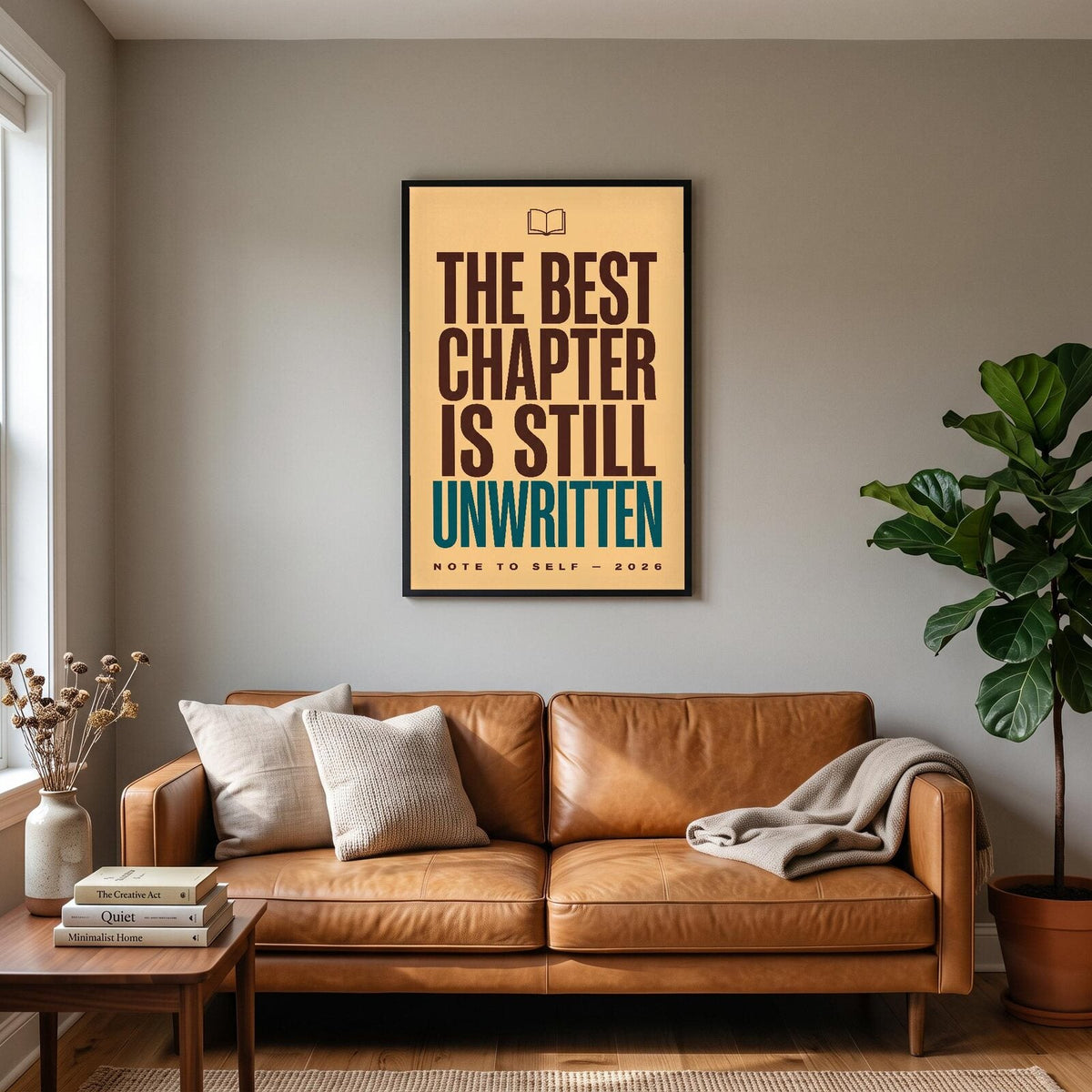 The Best Chapter Is Still Unwritten Note To Self Typography Art Print