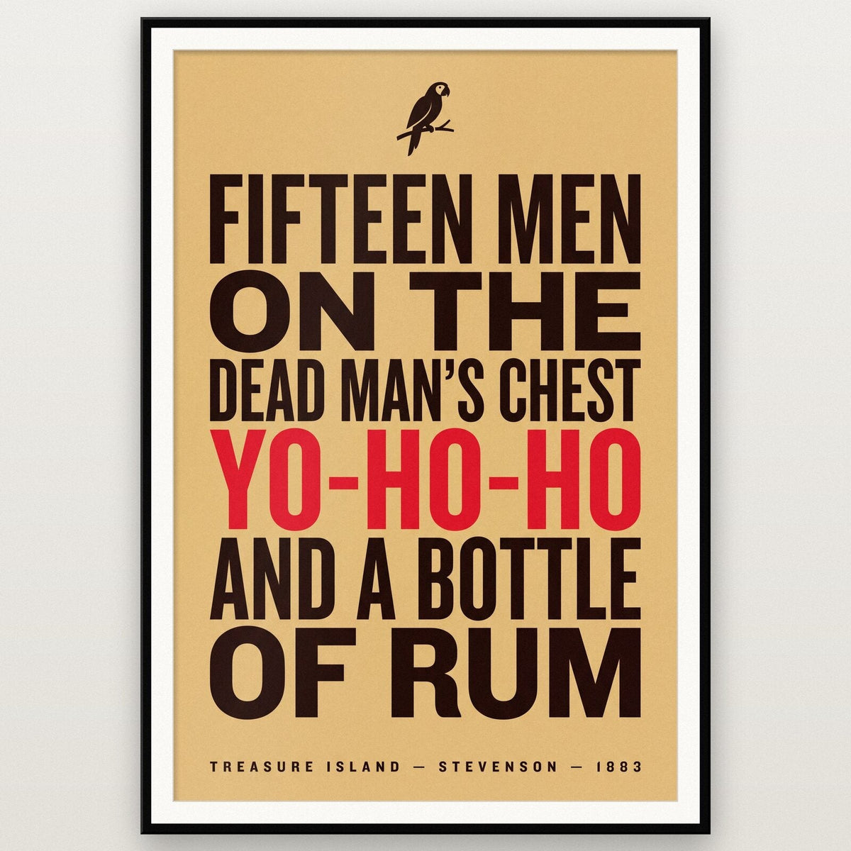 Yo Ho Ho And A Bottle Of Rum Book Quote Art Print