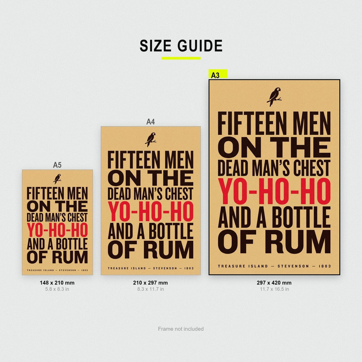 Yo Ho Ho And A Bottle Of Rum Book Quote Art Print