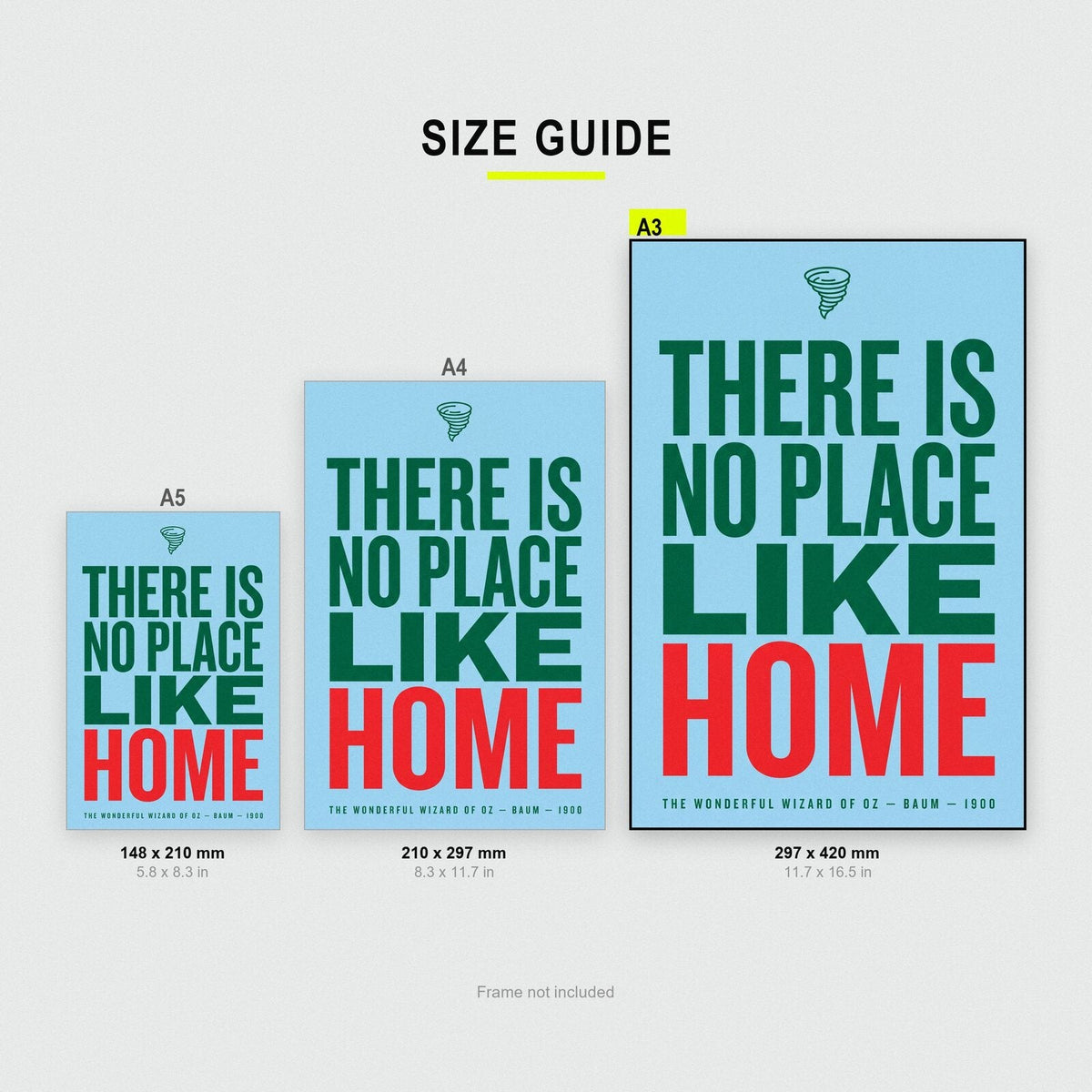 There Is No Place Like Home Book Quote Art Print