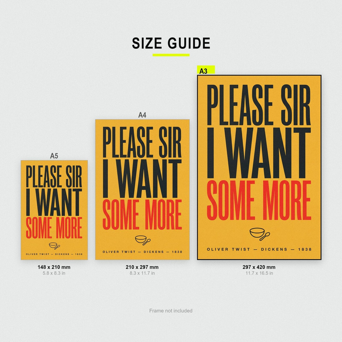 Please Sir I Want Some More Book Quote Art Print