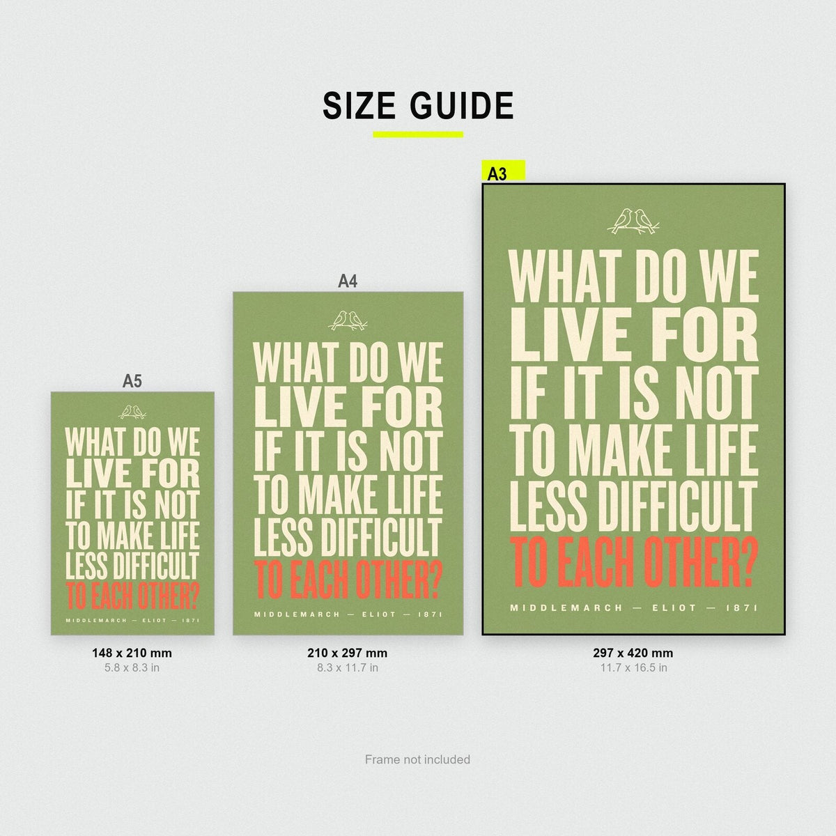 What Do We Live For Book Quote Art Print