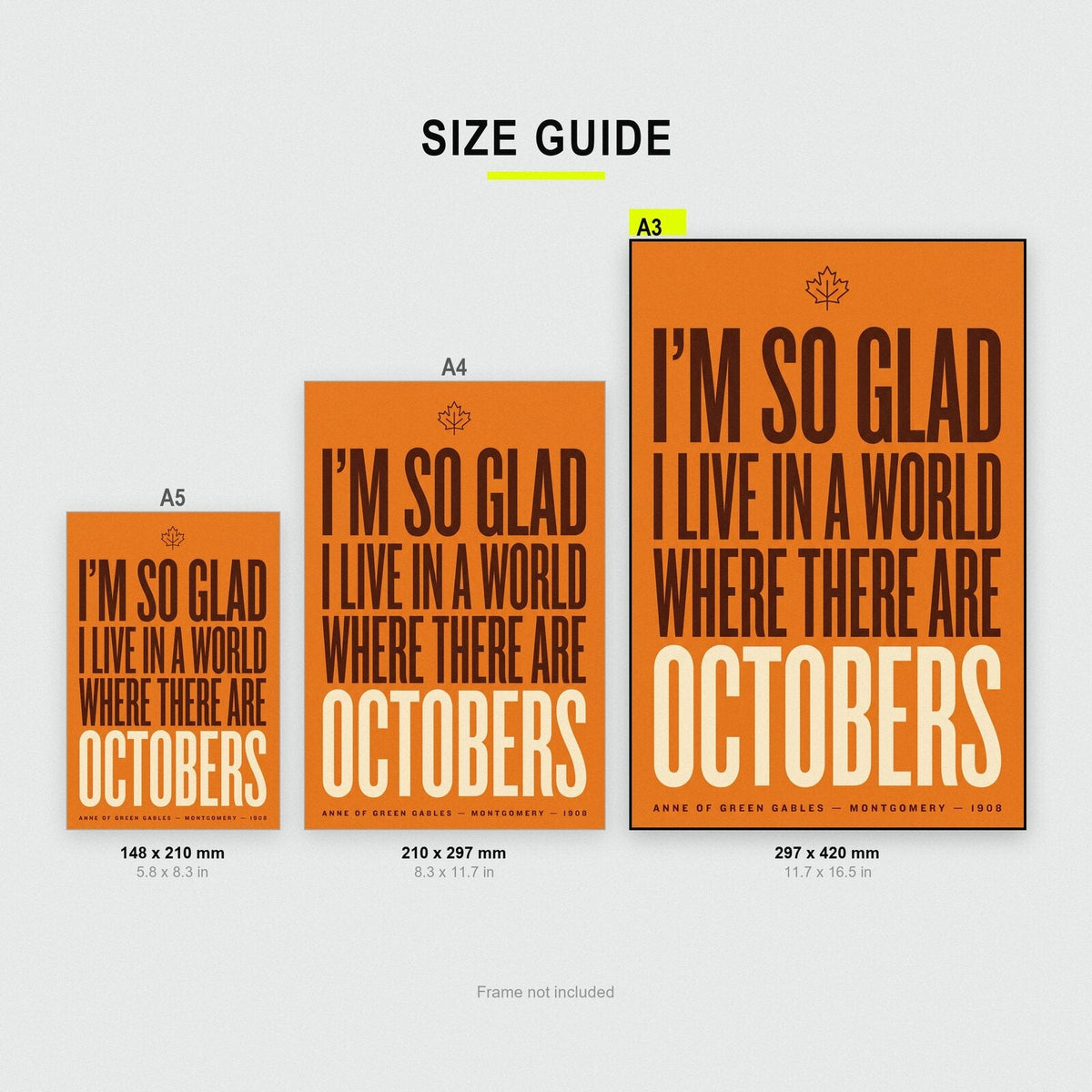 A World Where There Are Octobers Book Quote Art Print