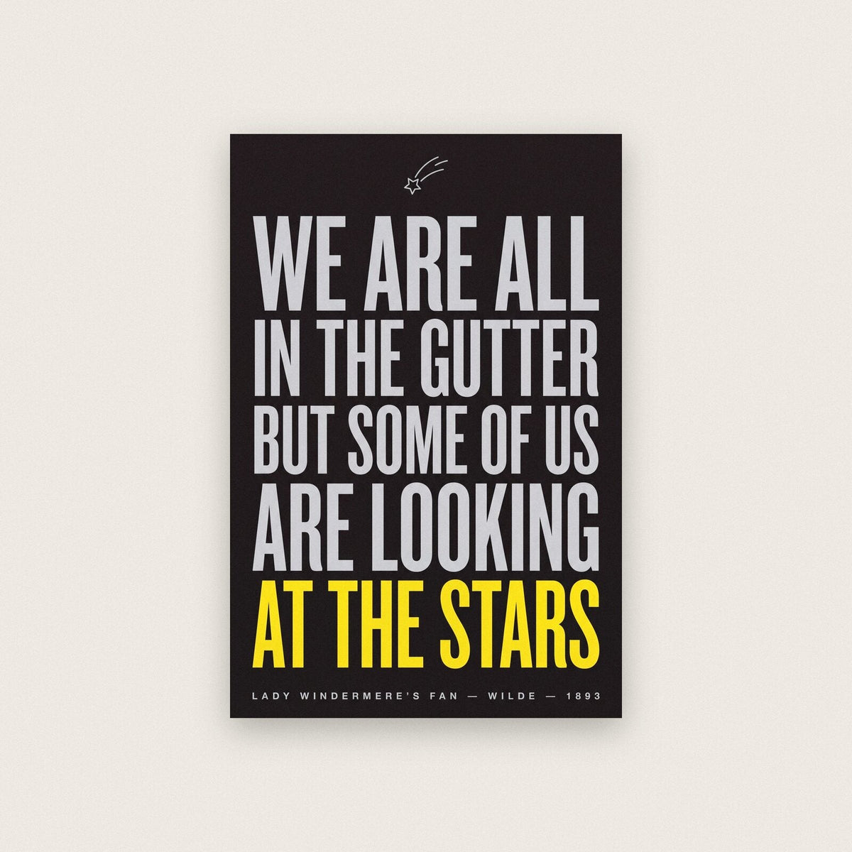 Looking At The Stars Book Quote Art Print