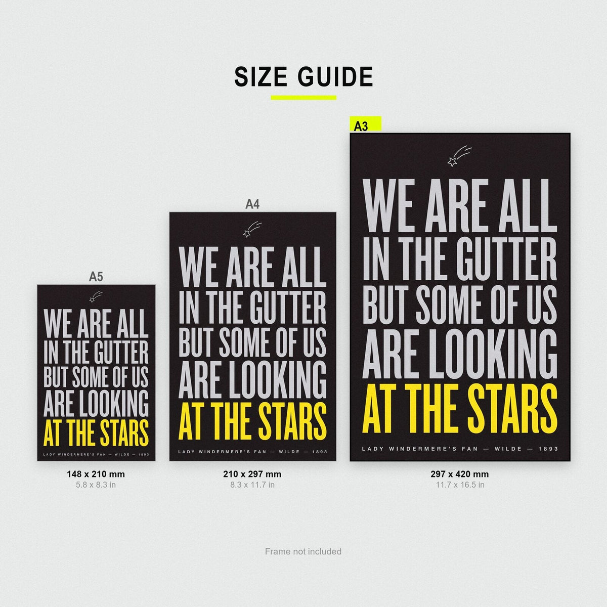 Looking At The Stars Book Quote Art Print