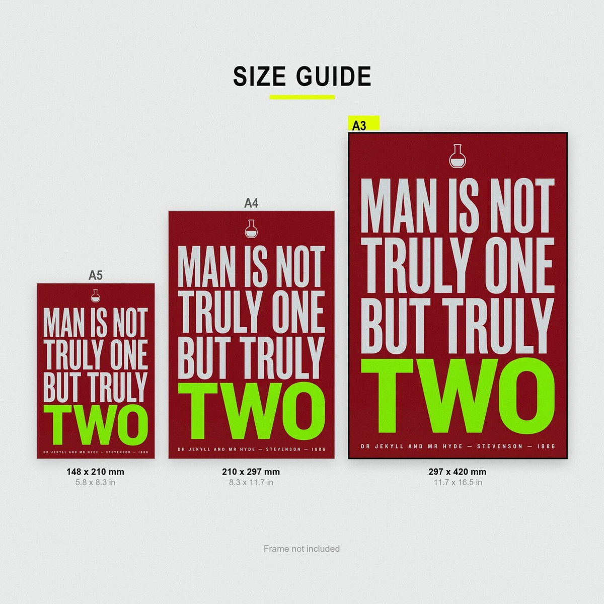 Man Is Not Truly One But Truly Two Book Quote Art Print