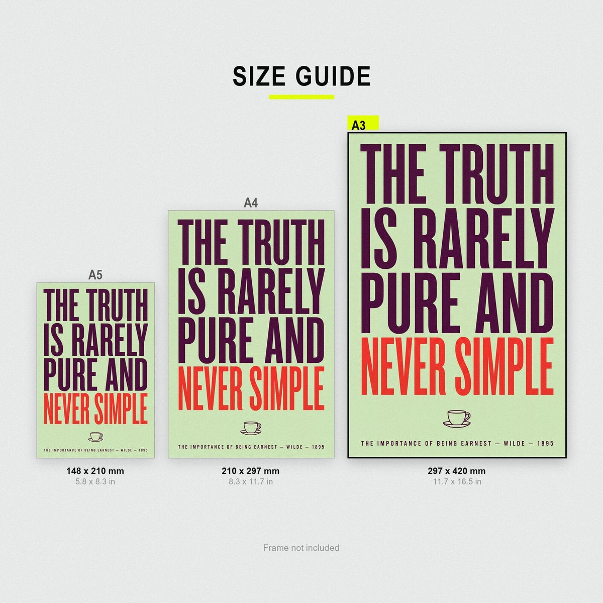 The Truth Is Rarely Pure And Never Simple Book Quote Art Print