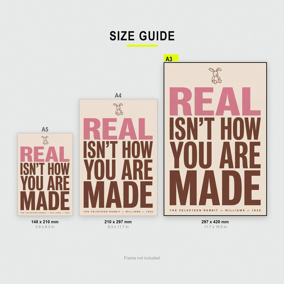Real Isnt How You Are Made Book Quote Art Print