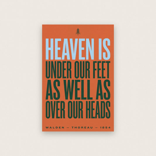 Heaven Is Under Our Feet Book Quote Art Print