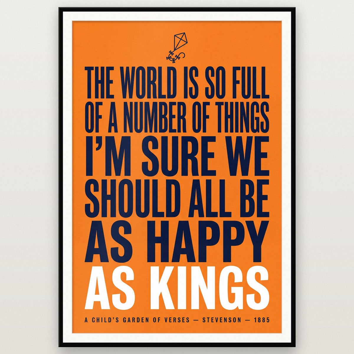 As Happy As Kings Book Quote Art Print