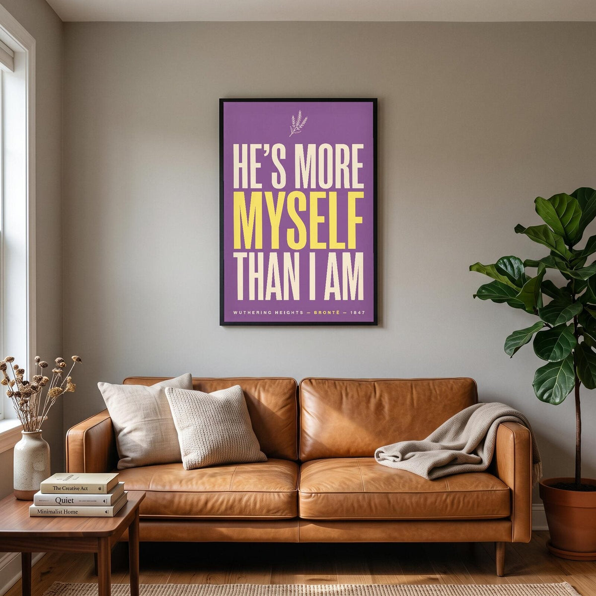 Hes More Myself Than I Am Book Quote Art Print