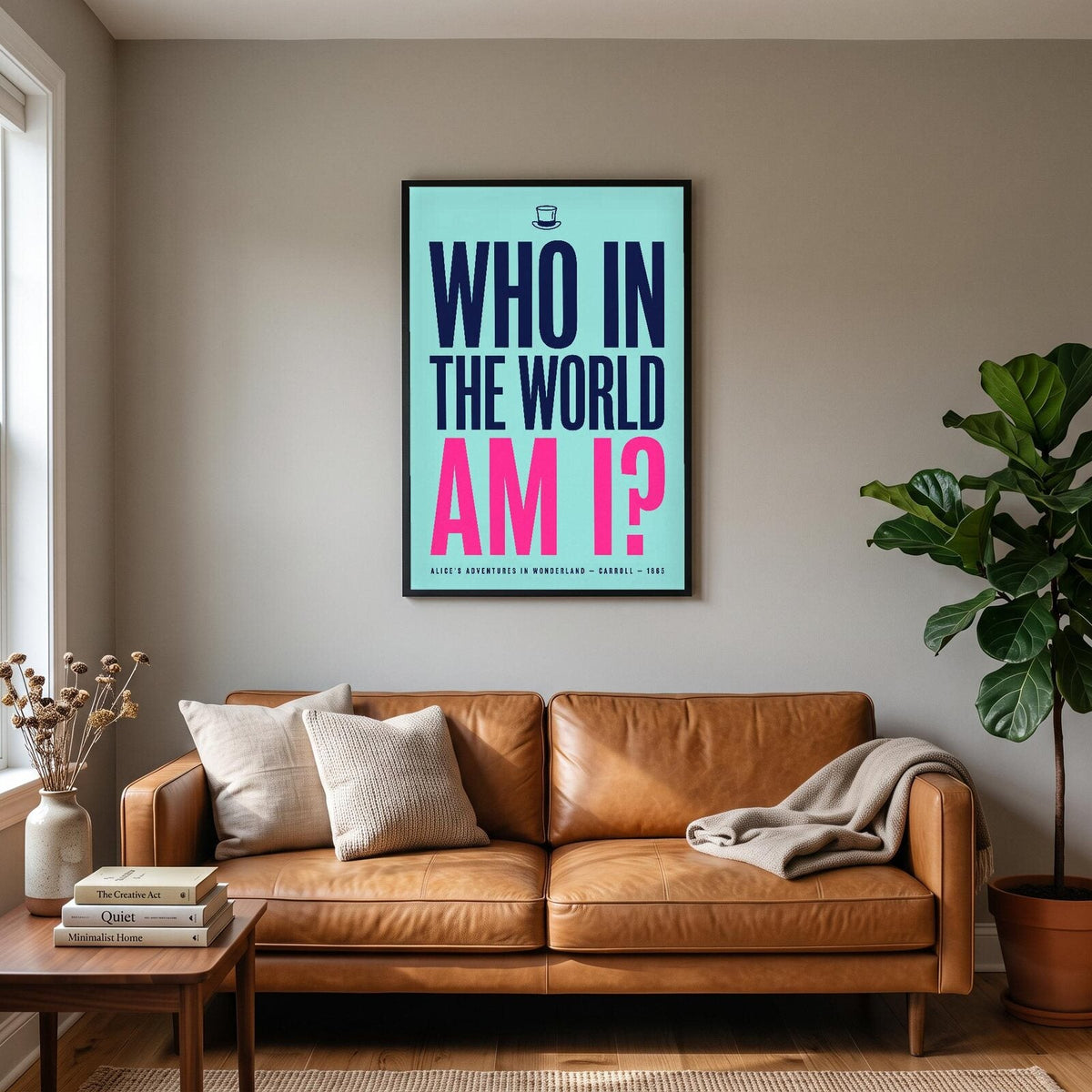 Who In The World Am I Book Quote Art Print