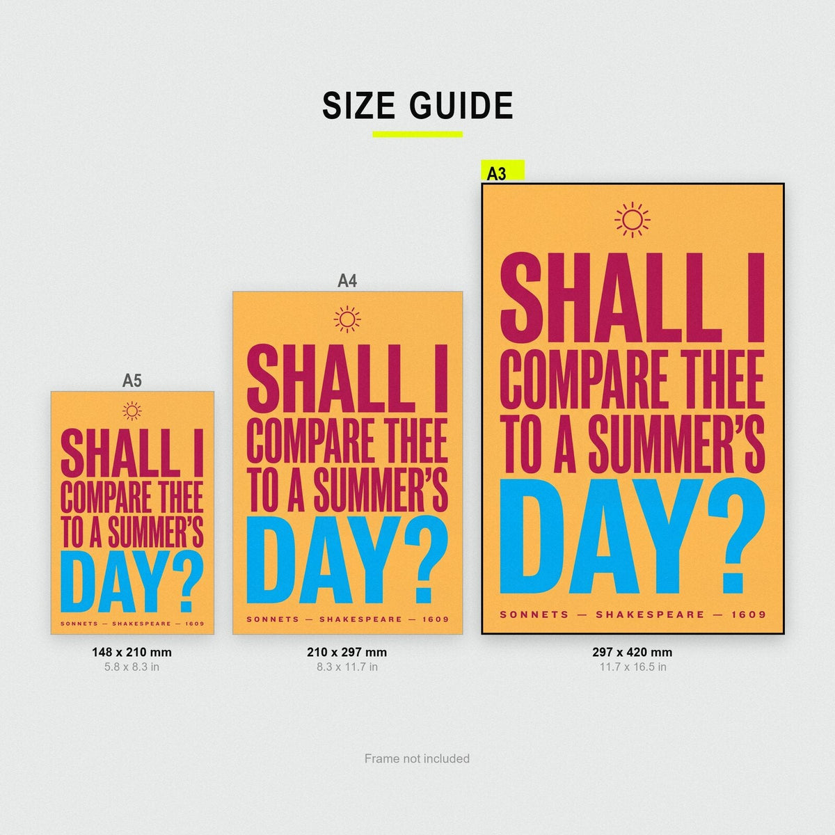 Shall I Compare Thee To A Summers Day Book Quote Art Print