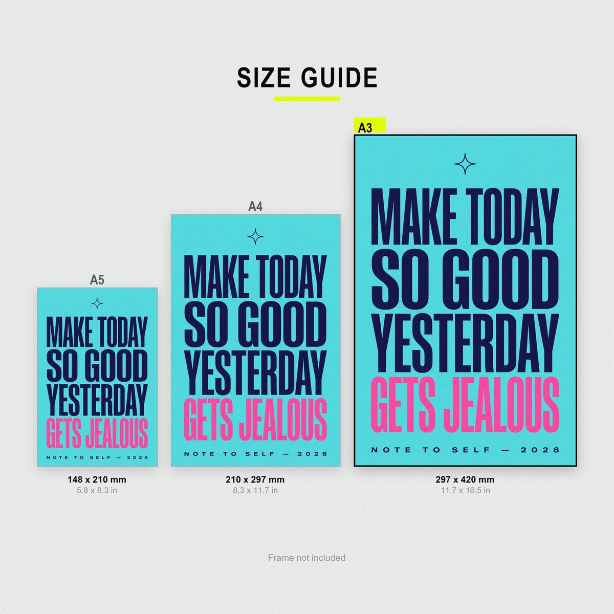 Make Today So Good Note To Self Typography Art Print