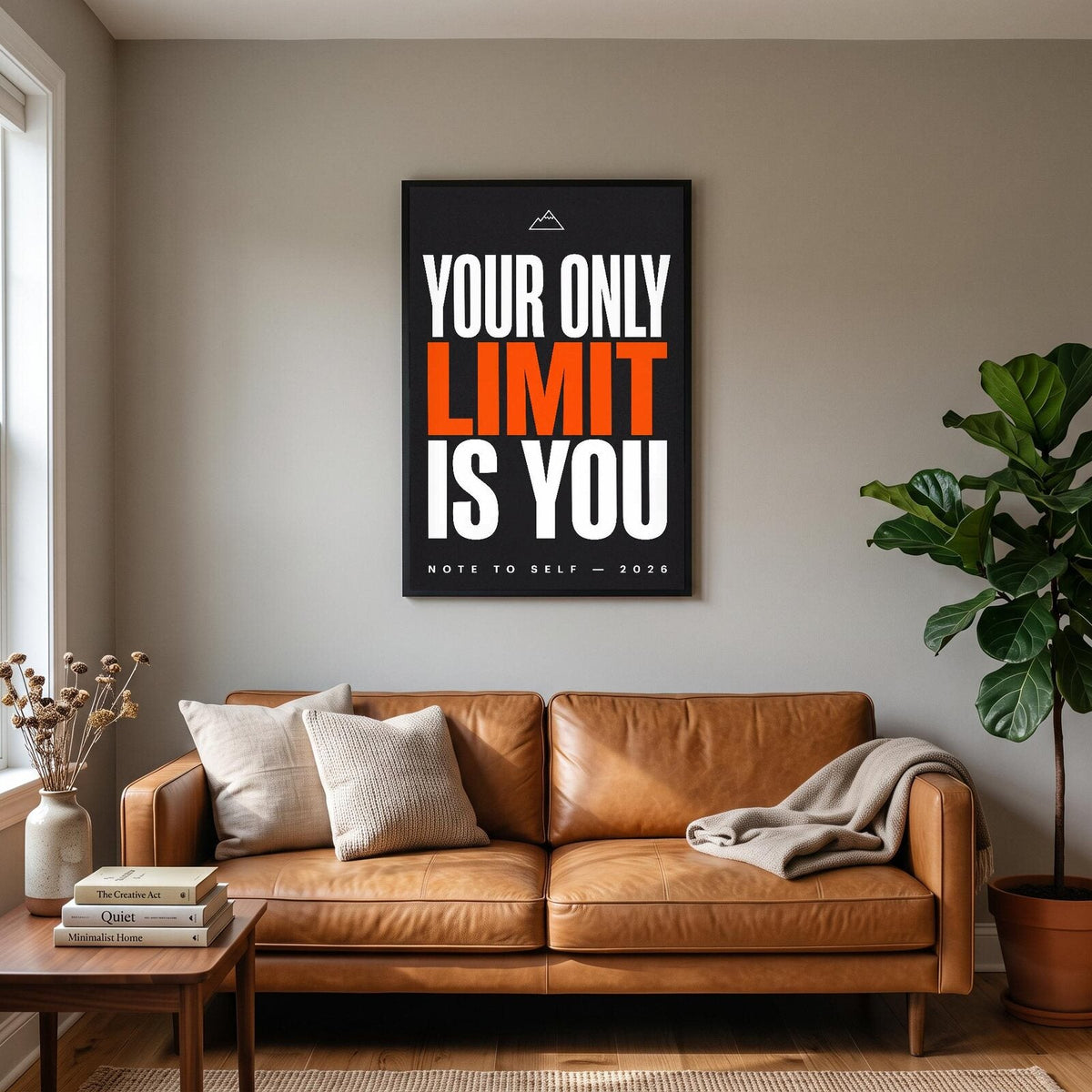 Your Only Limit Is You Note To Self Typography Art Print