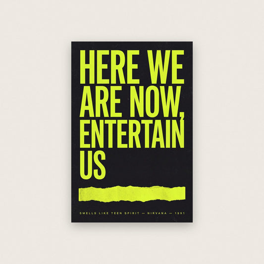 Smells Like Teen Spirit Lyrics Print