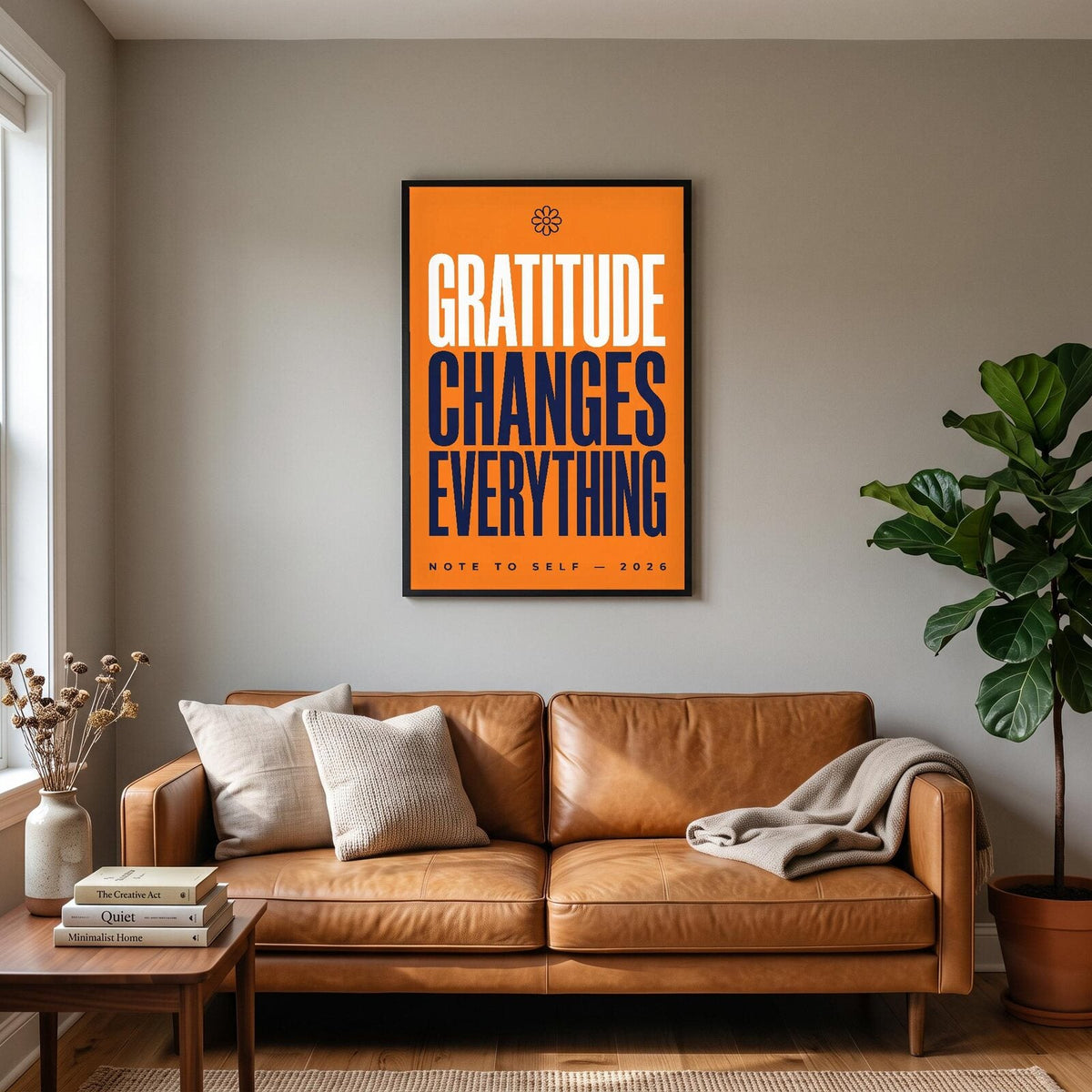 Gratitude Changes Everything Note To Self Typography Art Print