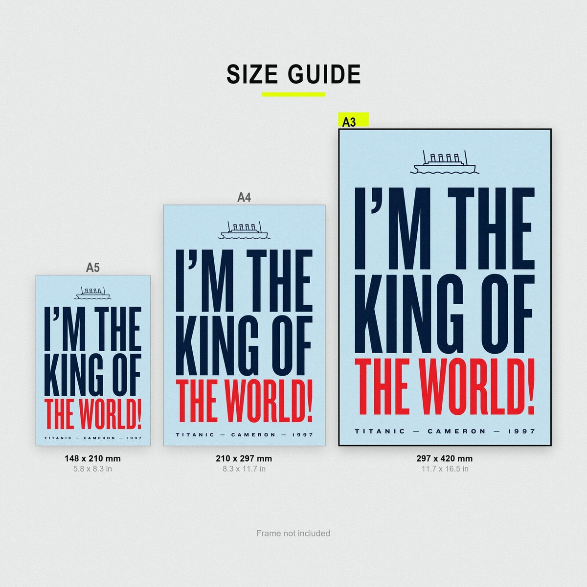 Im The King Of The World Movie Quote Art Print