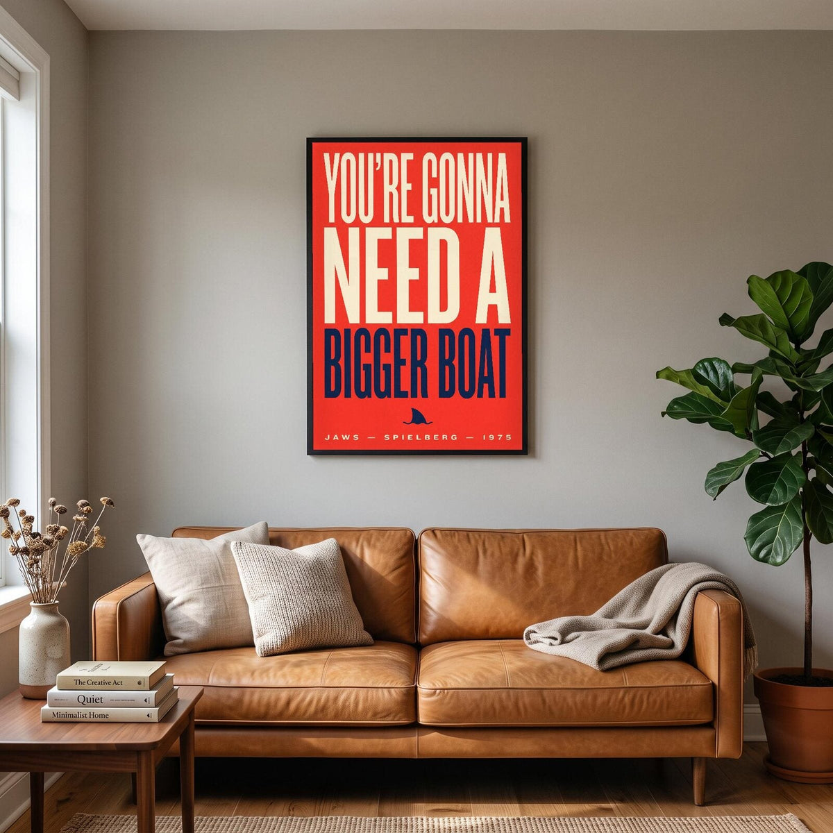 Youre Gonna Need A Bigger Boat Movie Quote Art Print