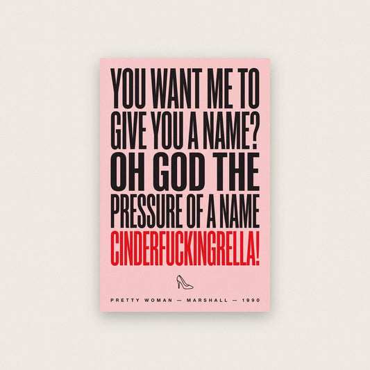 Oh God The Pressure Of A Name Movie Quote Art Print