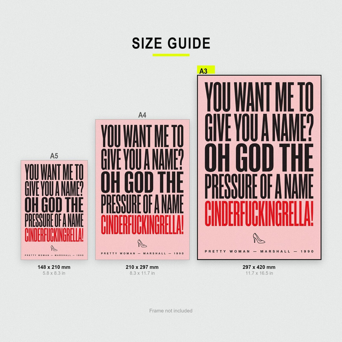 Oh God The Pressure Of A Name Movie Quote Art Print