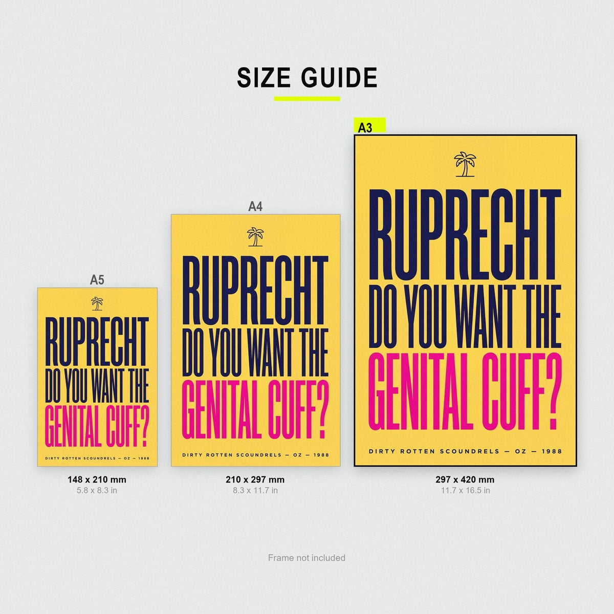 Do You Want The Genital Cuff Movie Quote Art Print