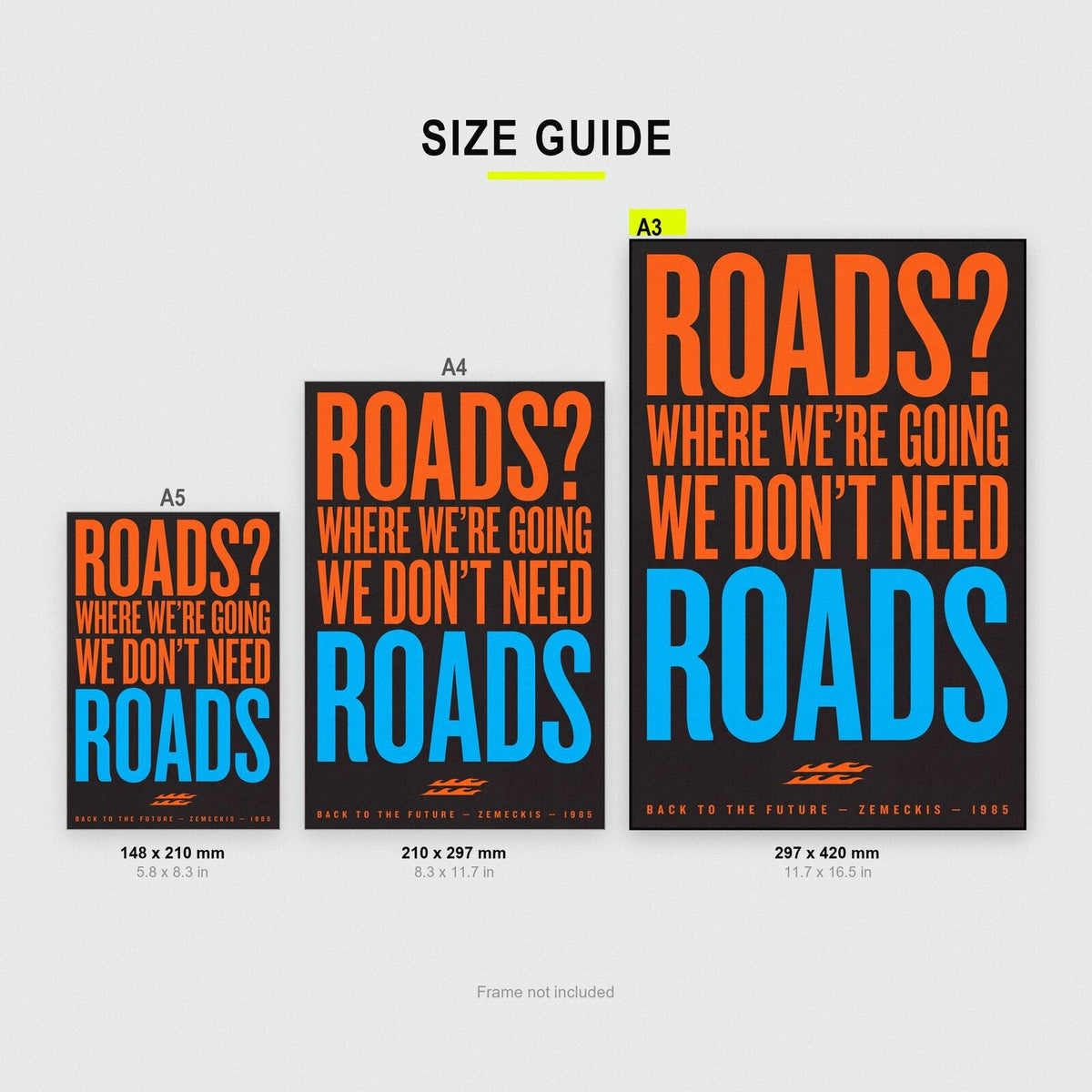 Where Were Going We Dont Need Roads Movie Quote Art Print