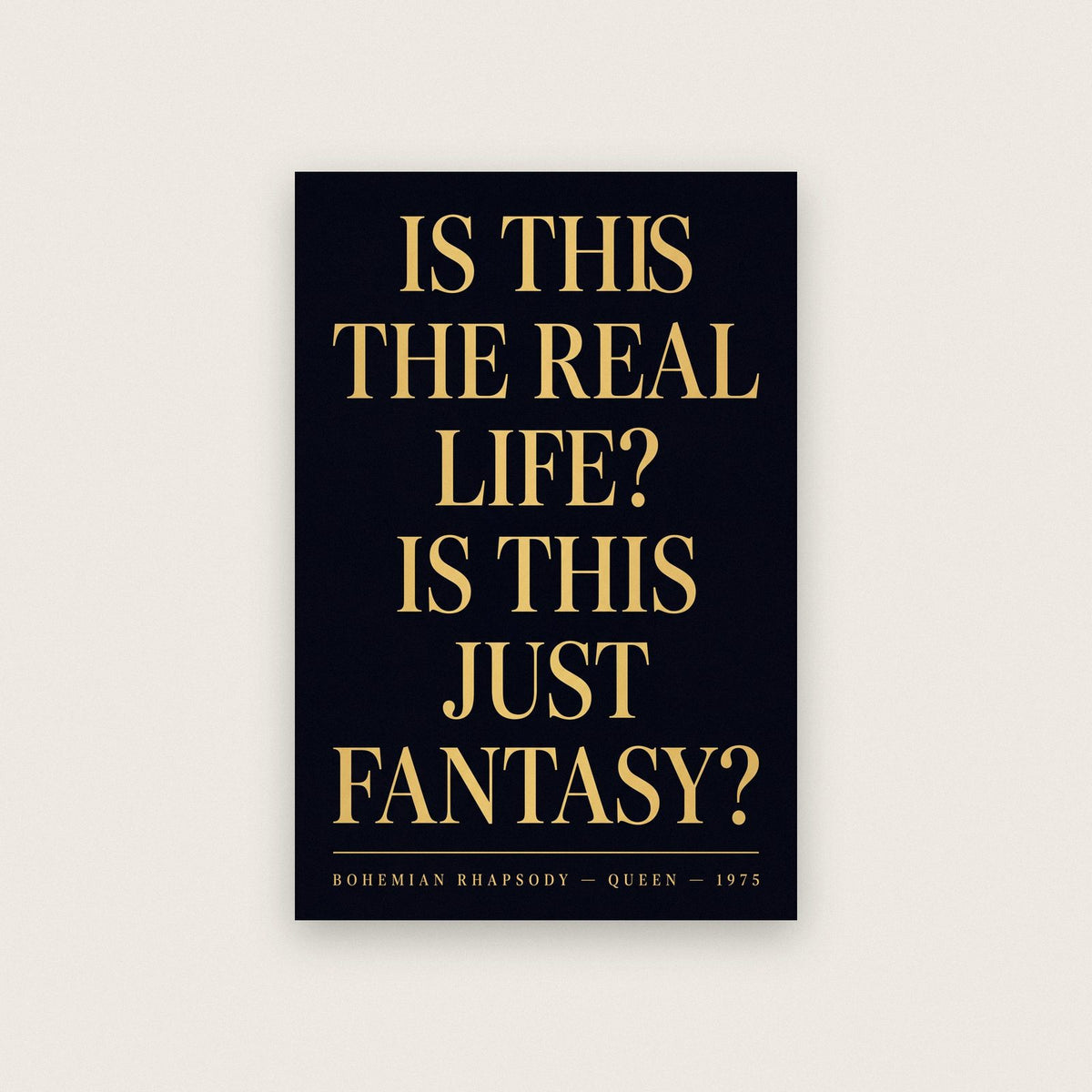 Bohemian Rhapsody Lyrics Print