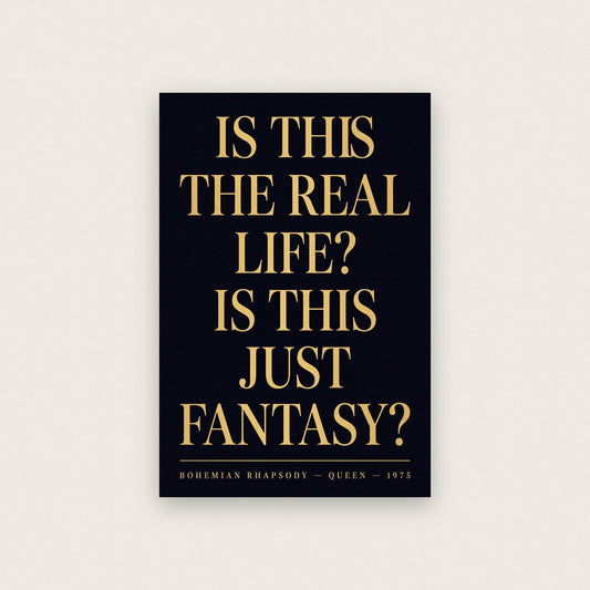 Bohemian Rhapsody Lyrics Print