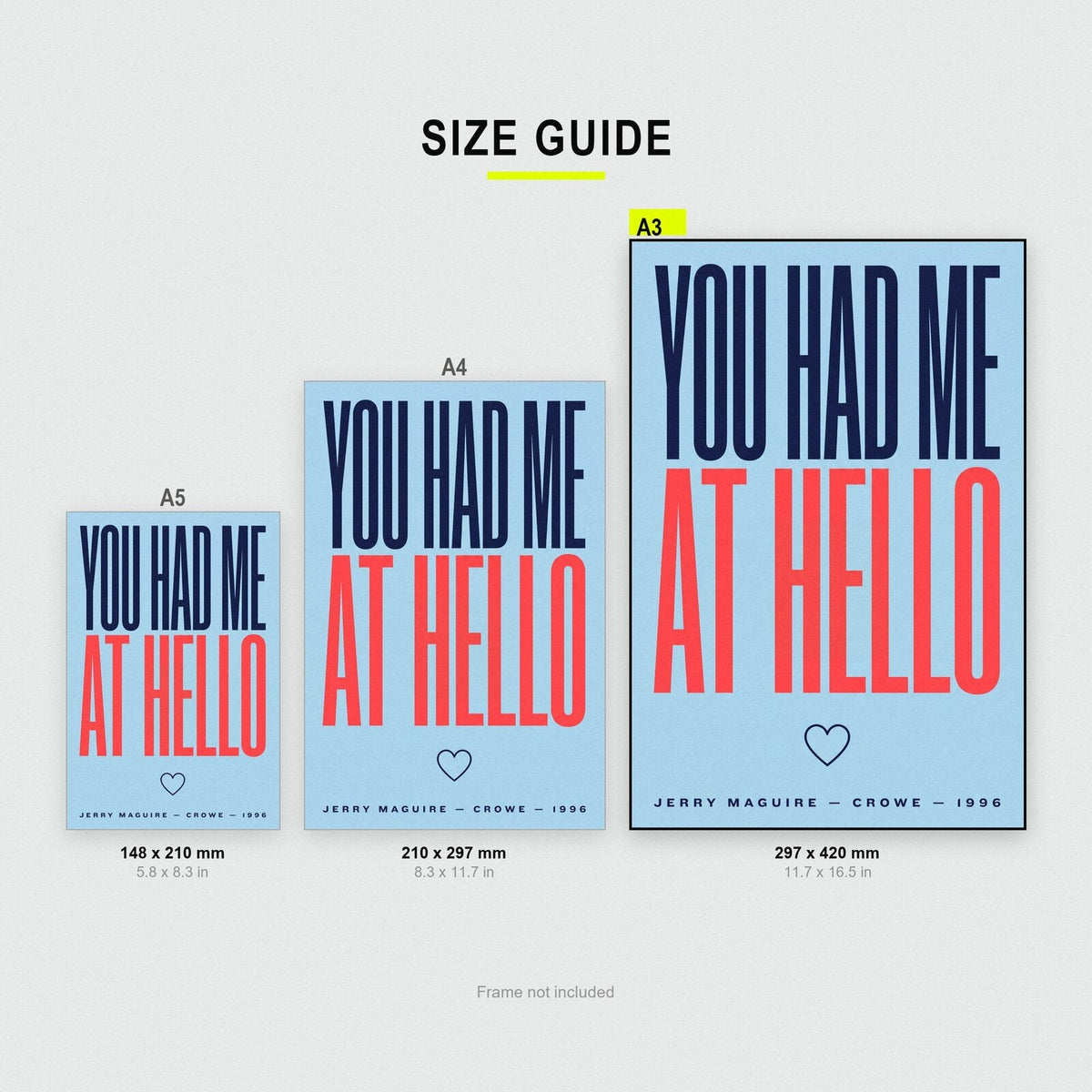 You Had Me At Hello Movie Quote Art Print