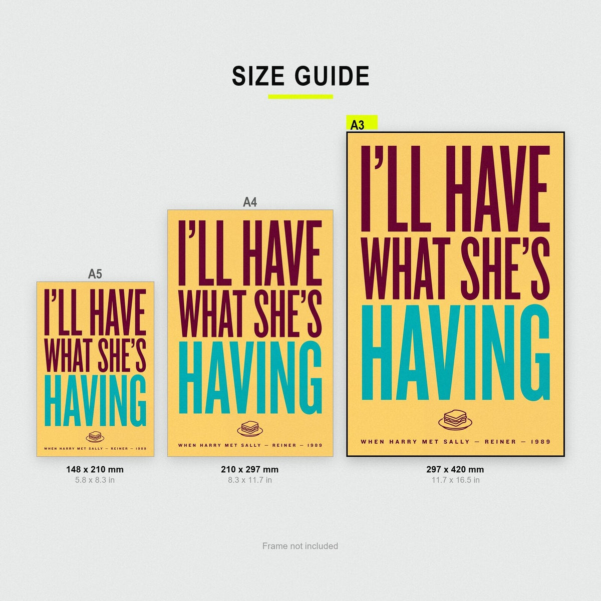 Ill Have What Shes Having Movie Quote Art Print