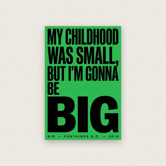 Big Lyrics Print