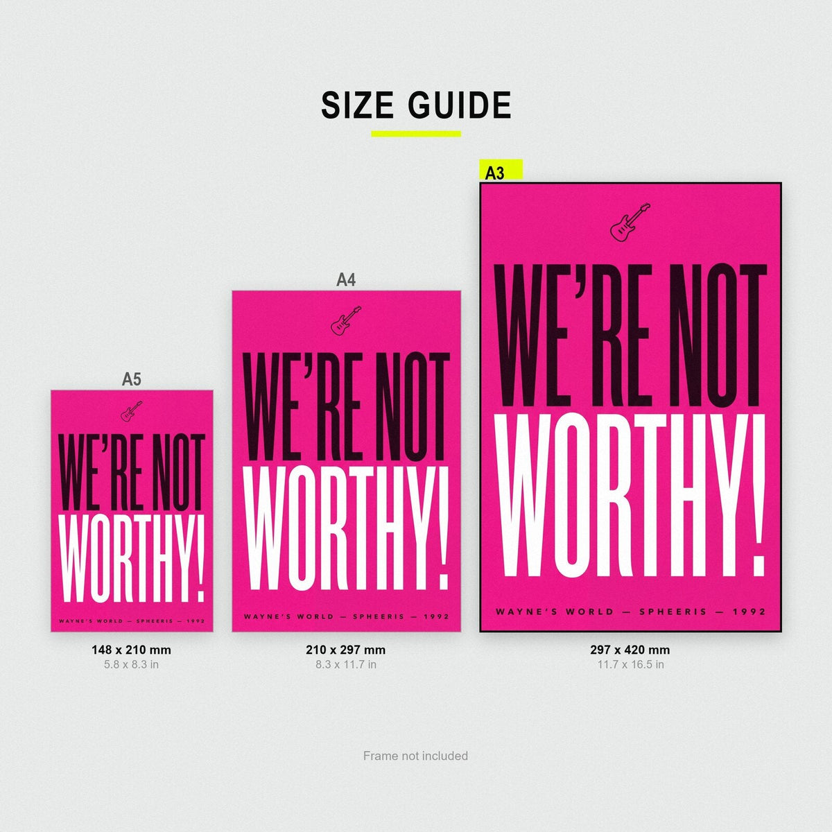 Were Not Worthy Movie Quote Art Print