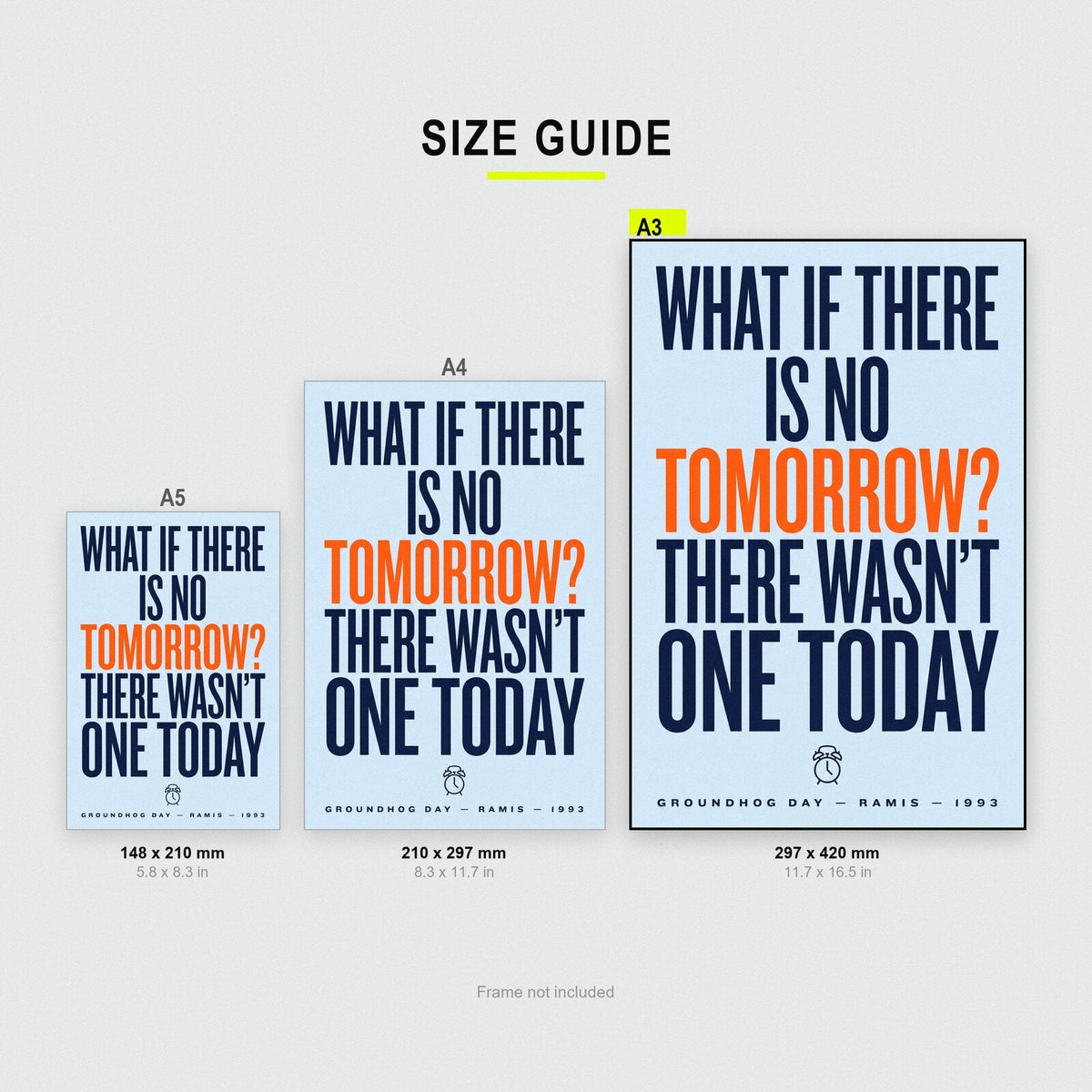 What If There Is No Tomorrow Movie Quote Art Print