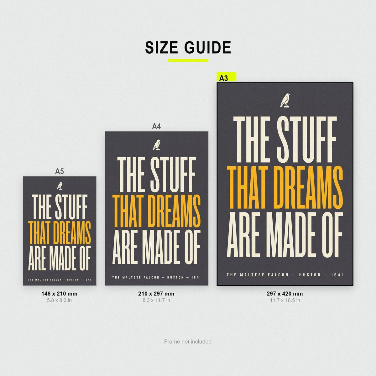 The Stuff That Dreams Are Made Of Movie Quote Art Print