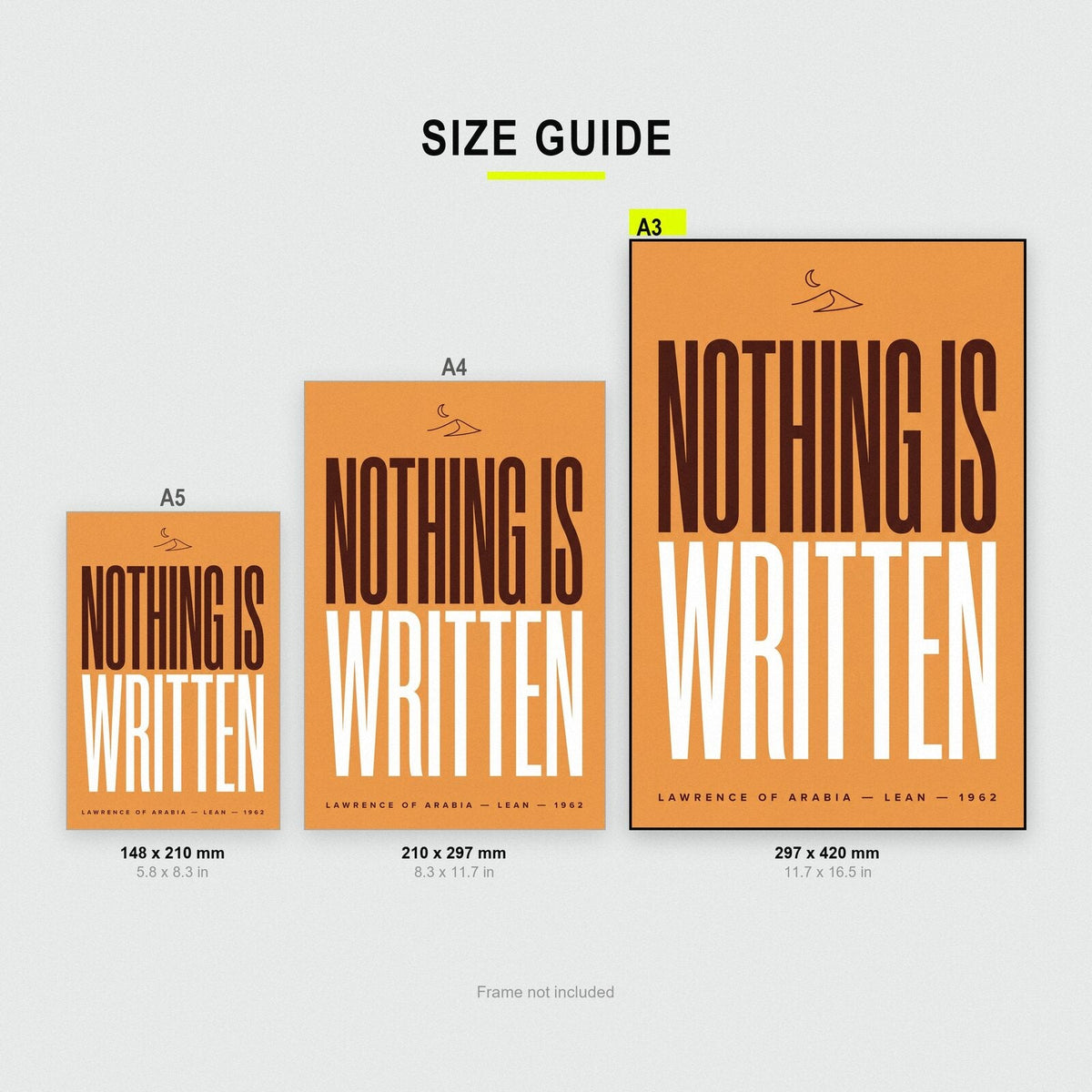 Nothing Is Written Movie Quote Art Print