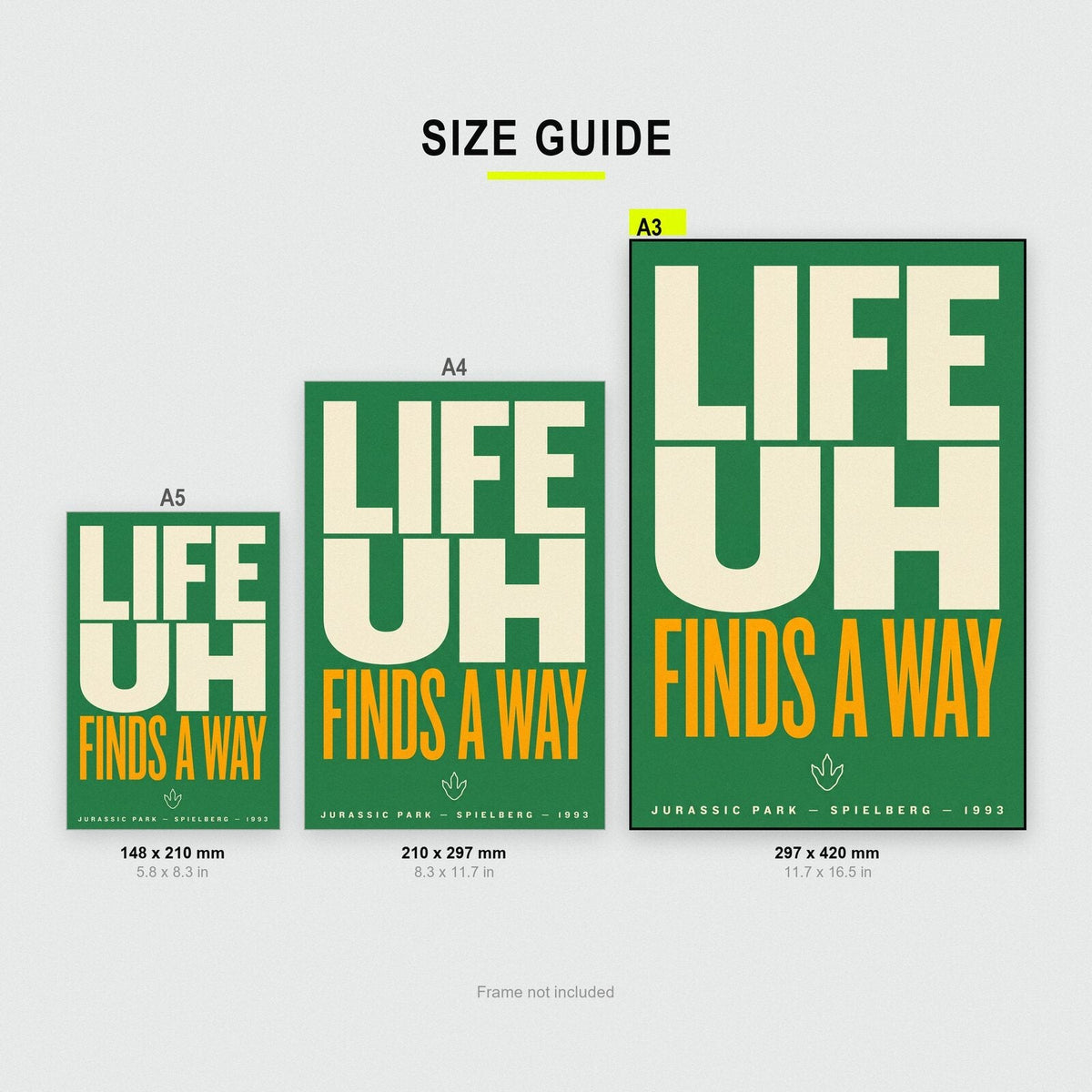 Life Uh Finds A Way Movie Quote Art Print