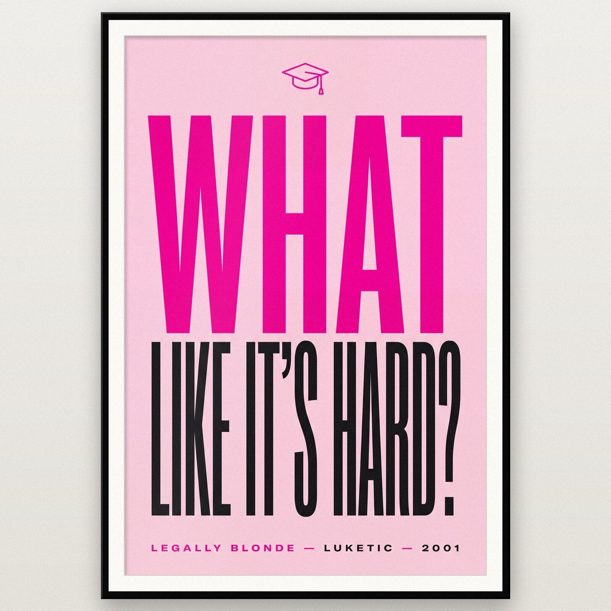 What Like Its Hard Movie Quote Art Print