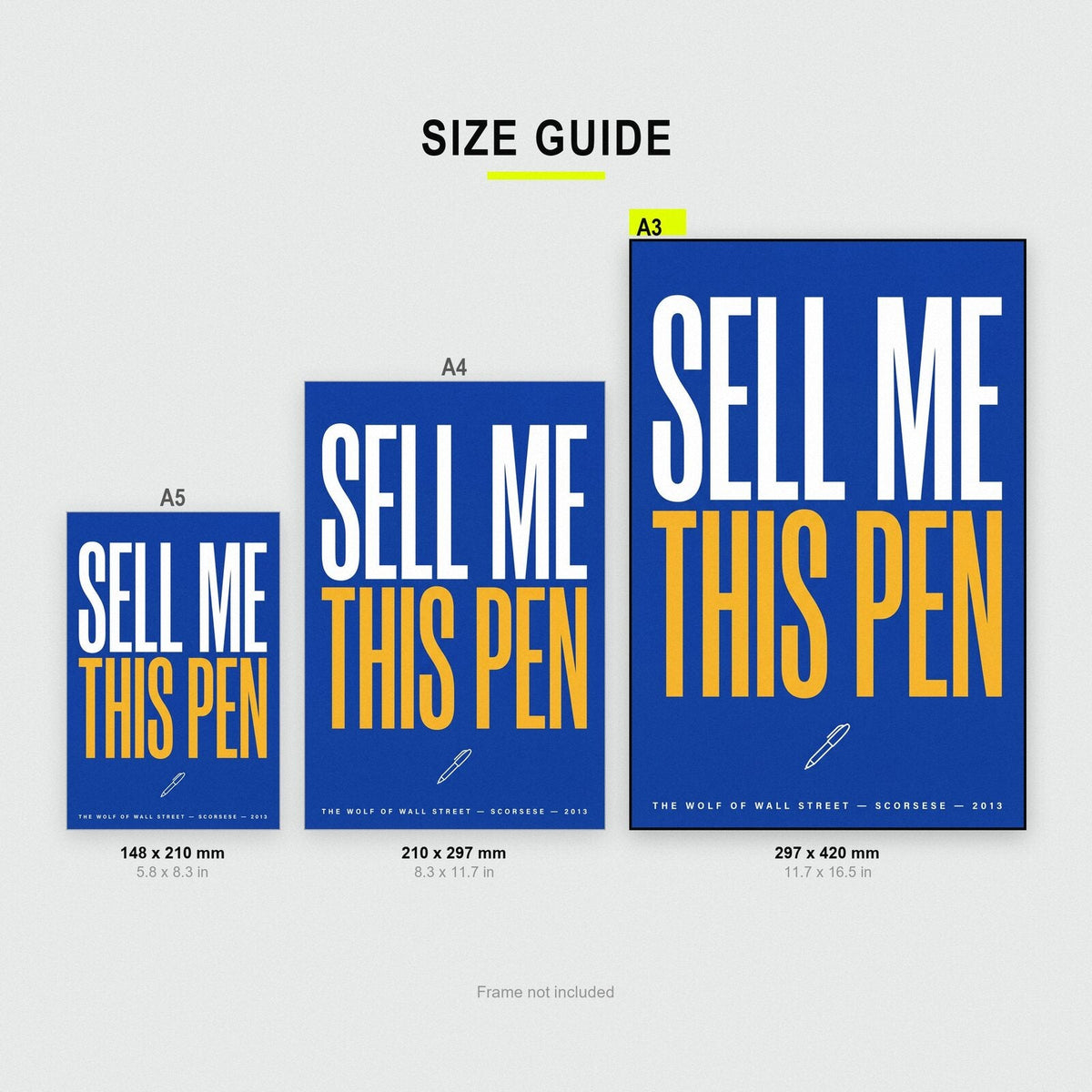 Sell Me This Pen Movie Quote Art Print