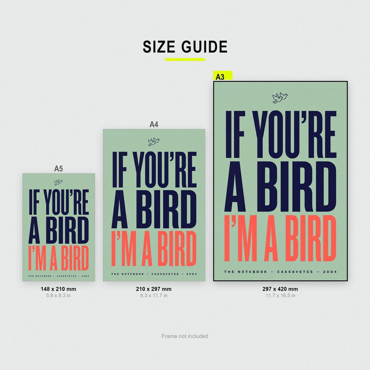 If Youre A Bird Im A Bird Movie Quote Art Print