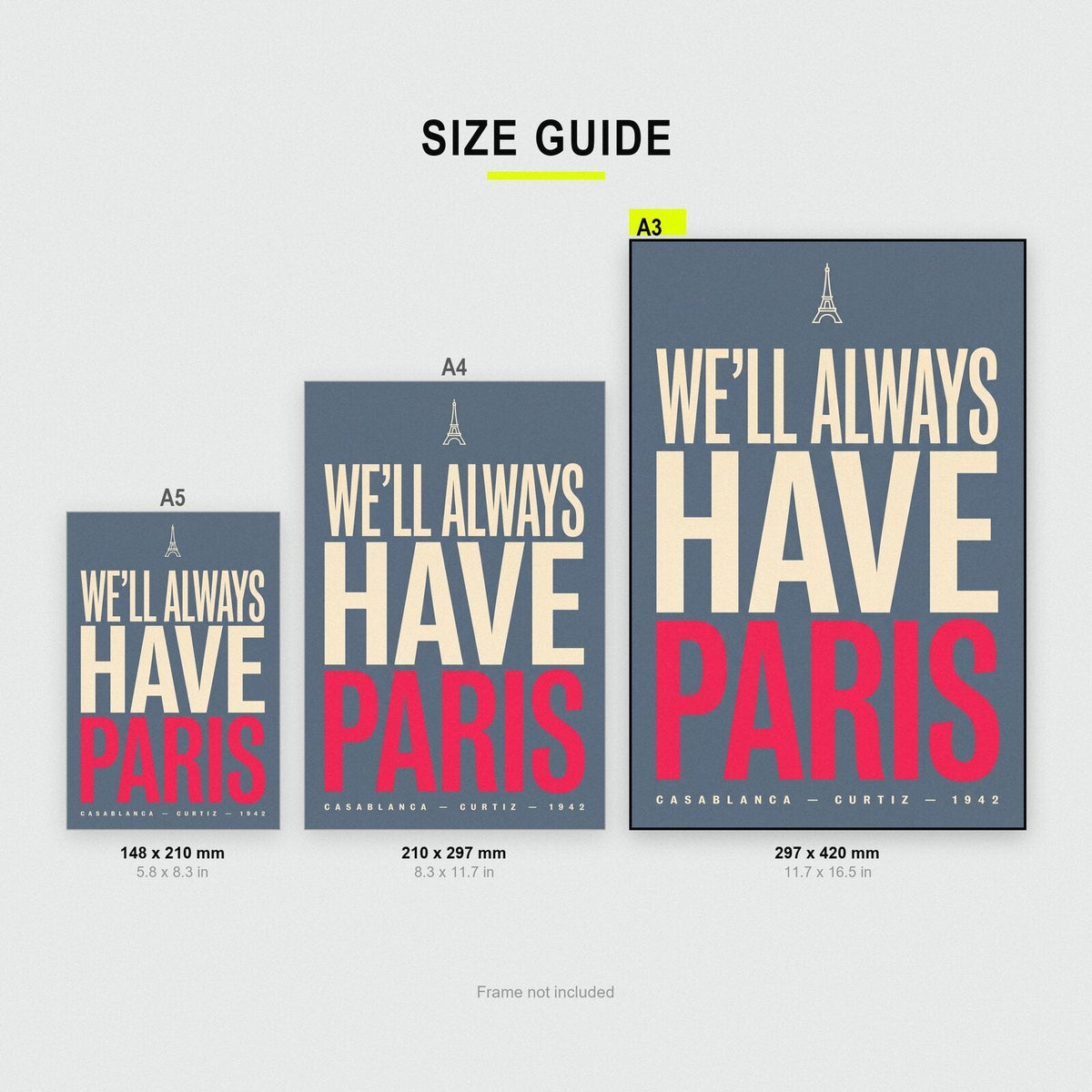 Well Always Have Paris Movie Quote Art Print