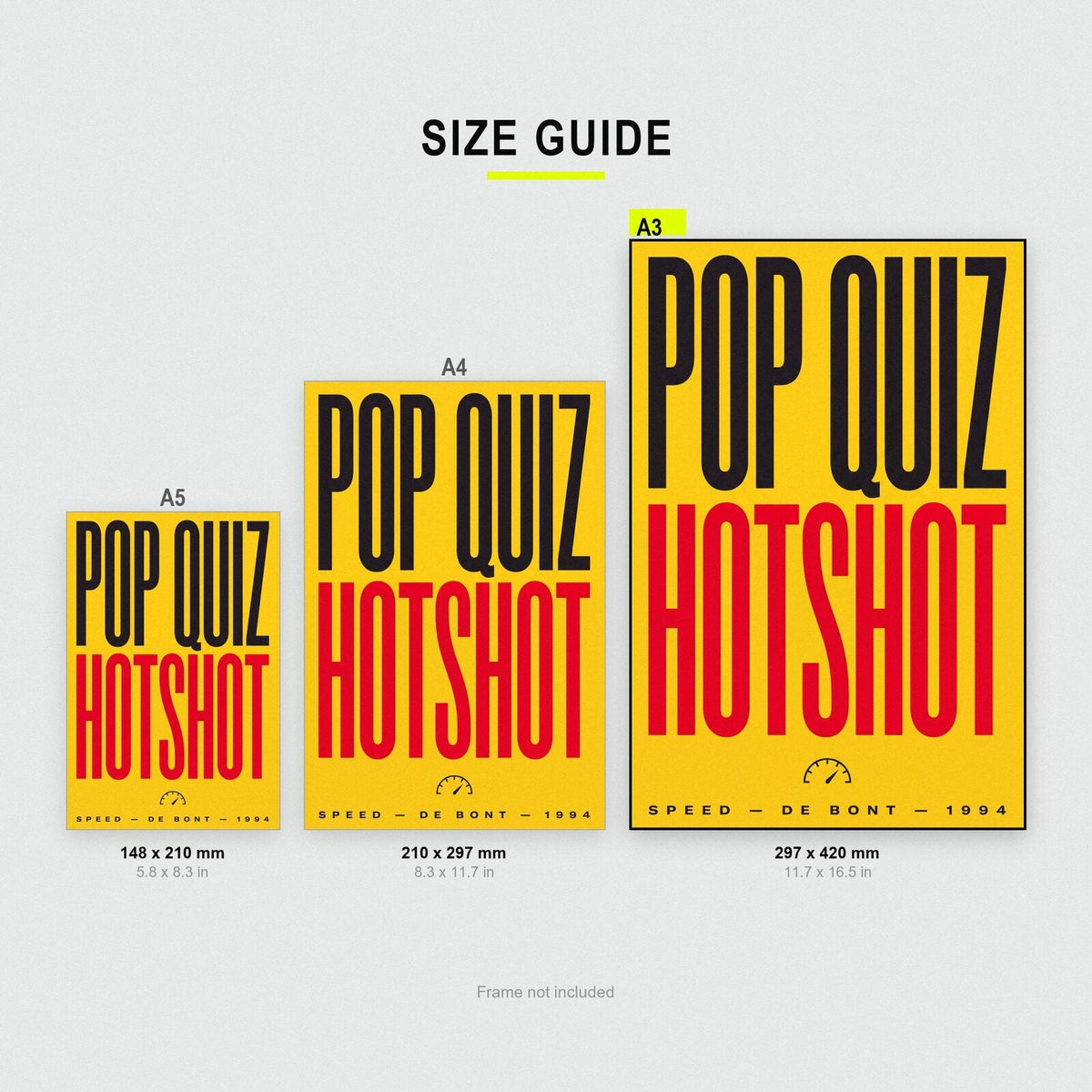 Pop Quiz Hotshot Movie Quote Art Print