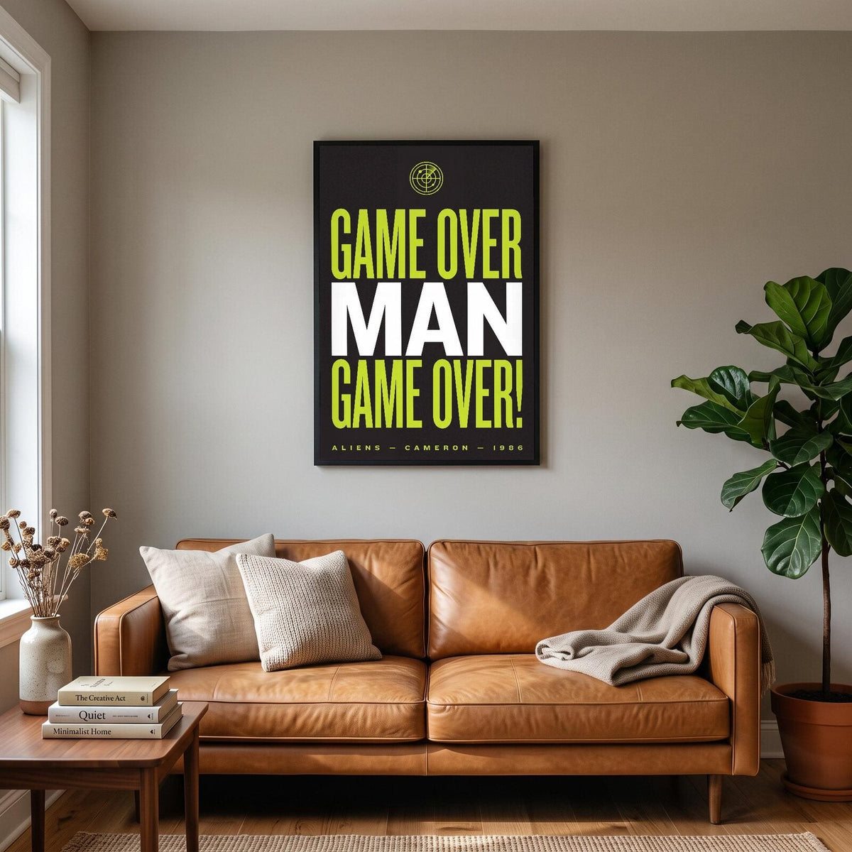 Game Over Man Game Over Movie Quote Art Print