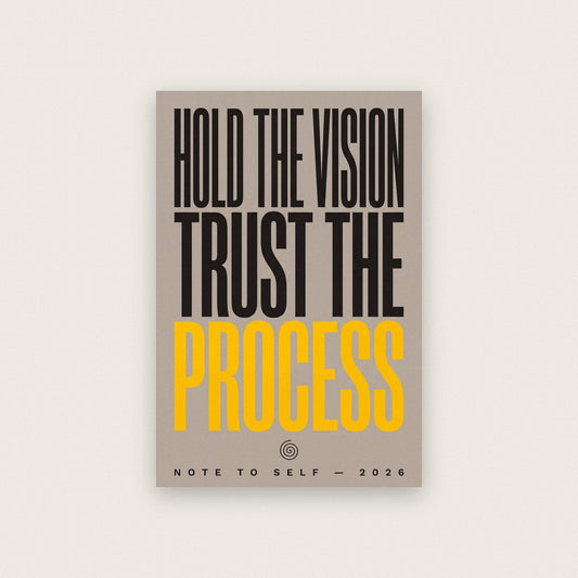 Hold The Vision Trust The Process Note To Self Typography Art Print