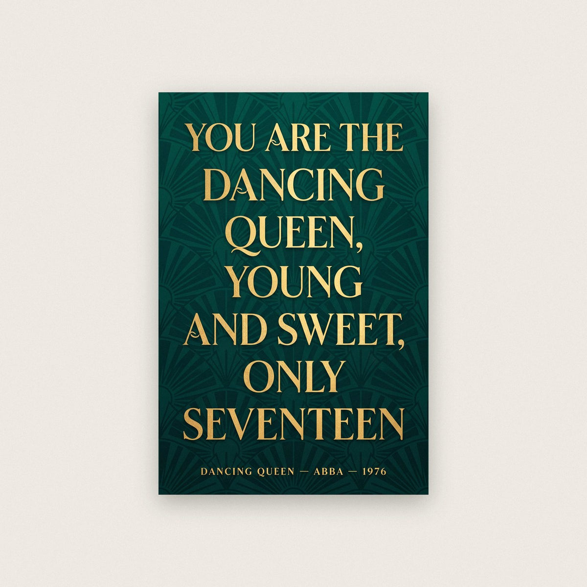 Dancing Queen Lyrics Print