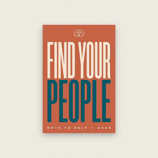 Find Your People Note To Self Typography Art Print