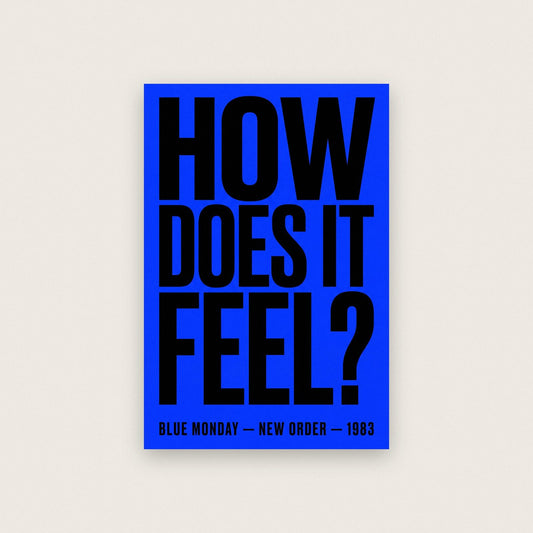Blue Monday Lyrics Print