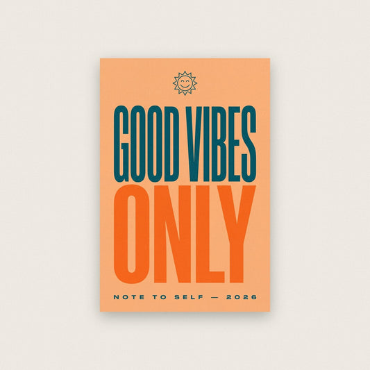 Good Vibes Only Note To Self Typography Art Print