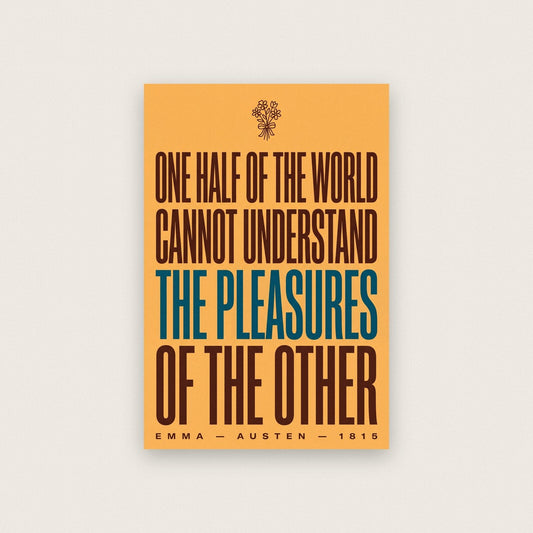 One Half Of The World Cannot Understand The Other Book Quote Art Print