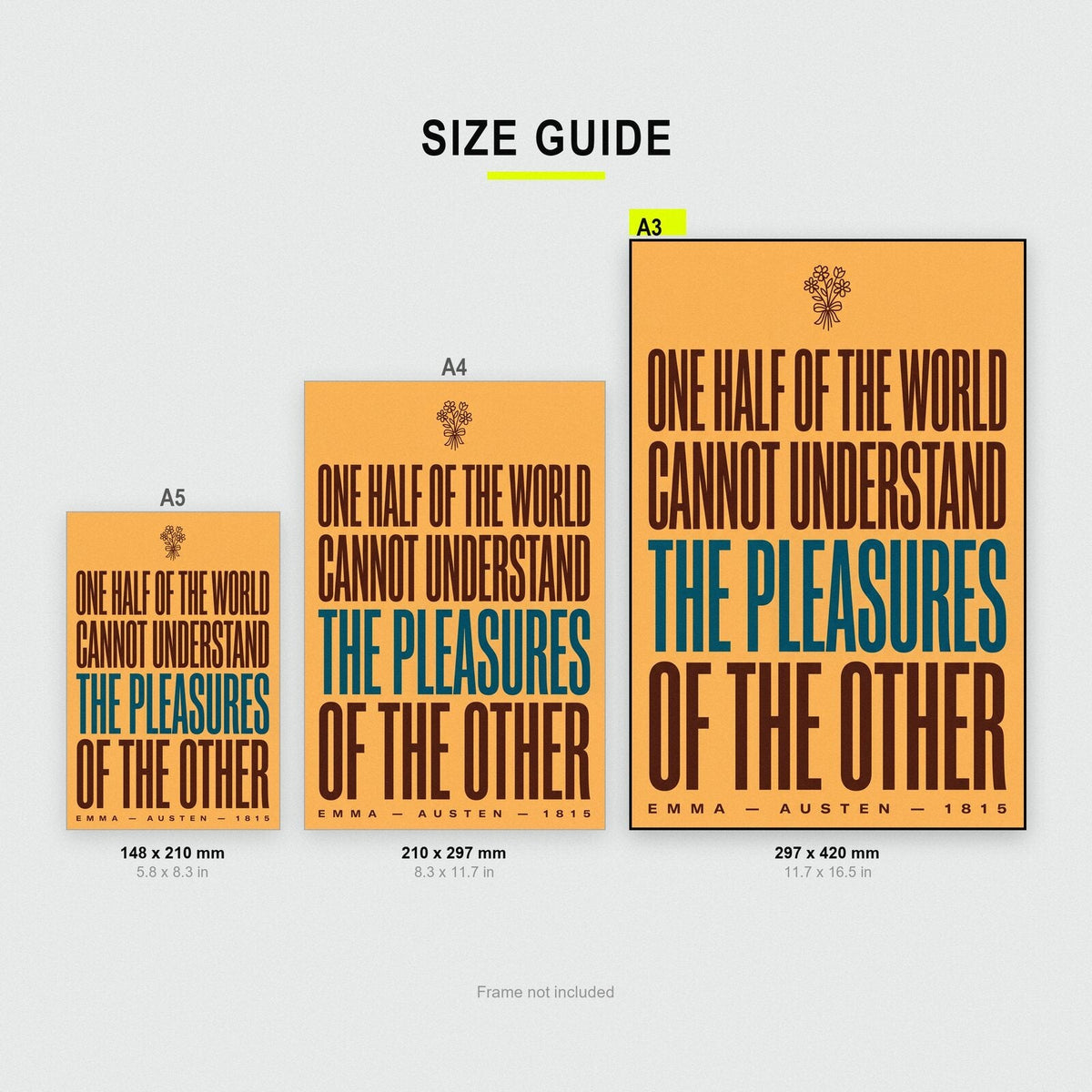 One Half Of The World Cannot Understand The Other Book Quote Art Print